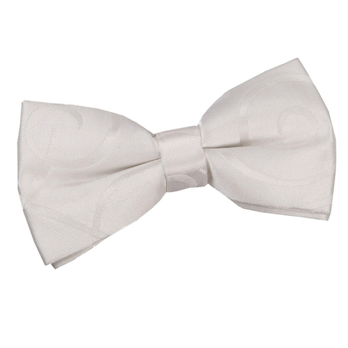Scroll Pre-Tied Bow Tie - Ivory