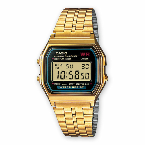 Unisex Watch Casio A159WGEA-1EF Golden (Ø 34 mm)