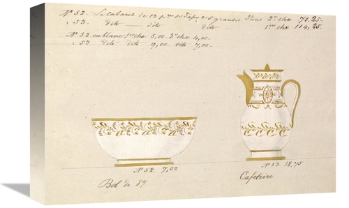 Global Gallery GCS-454914-1218-142 12 x 18 in. Bol Et Cafetiere, C