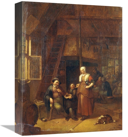 Global Gallery GCS-266186-16-142 16 in. The Interior of an Inn with a 