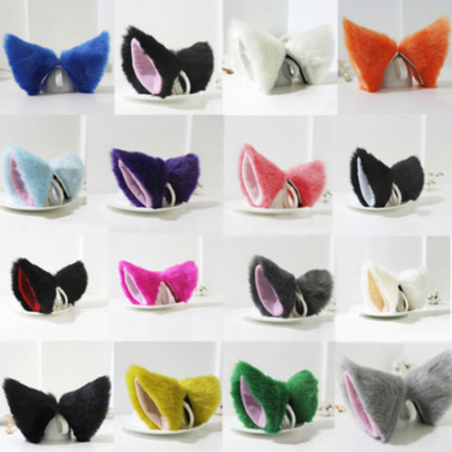 1 Pair Fox Cat Ears Hair Accessories Fashion Cute