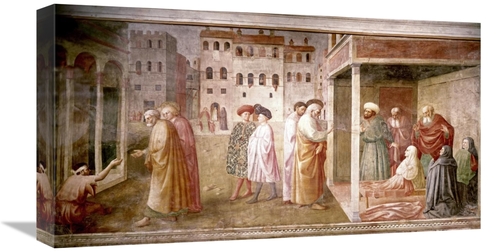 Global Gallery GCS-278413-22-142 22 in. Healing of the Cripple & the R