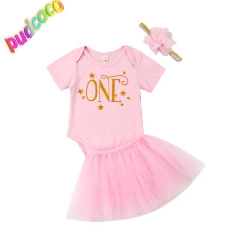 Toddler Kids Baby Girls 1St Birthday Tops