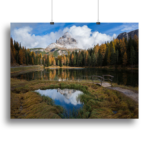 Lake Antorno Canvas Print or Poster