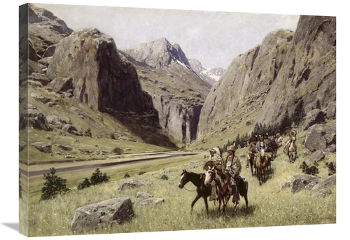 Global Gallery GCS-282023-30-142 30 in. Through the Mountains Art Prin