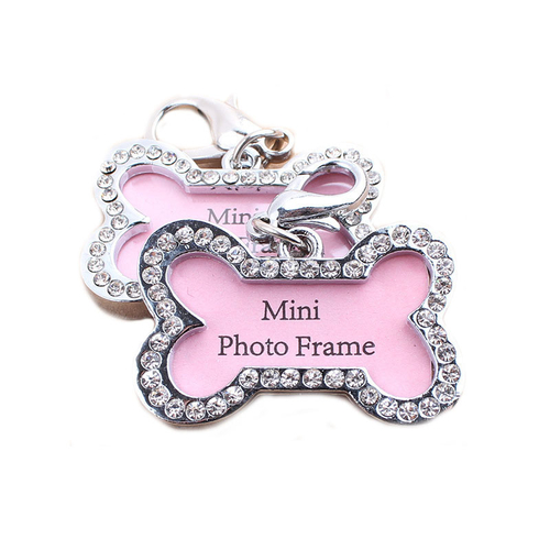 1pc Bone Shaped Pet Tag Set Lost Dog Id Address