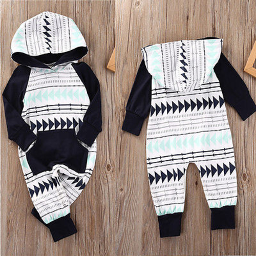 Newborn Baby Girl Boy Fashion Geometric