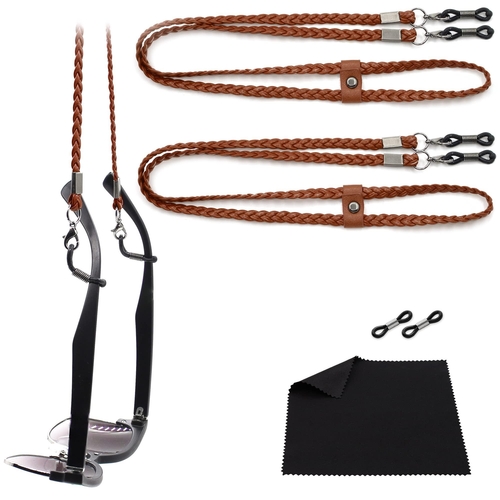 SIGONNA Eye Glass String Strap Holder   Premium ECO Leather Glasses