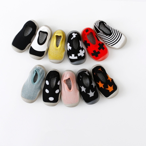Baby Sock Shoes with Rubber Soles Infant Sock