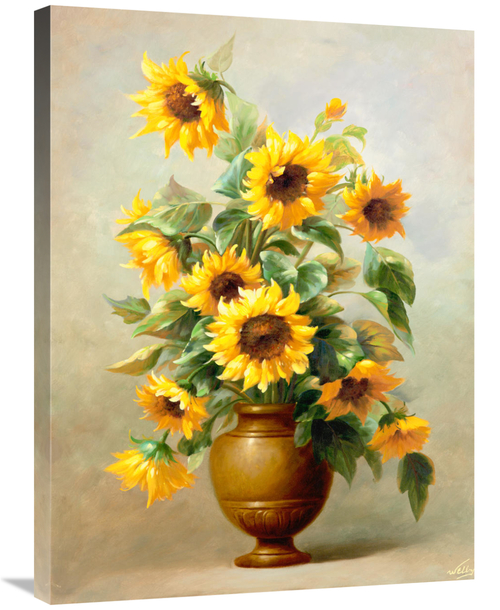 Global Gallery GCS-128097-2432-142 24 x 32 in. Sunflowers in Bronze II
