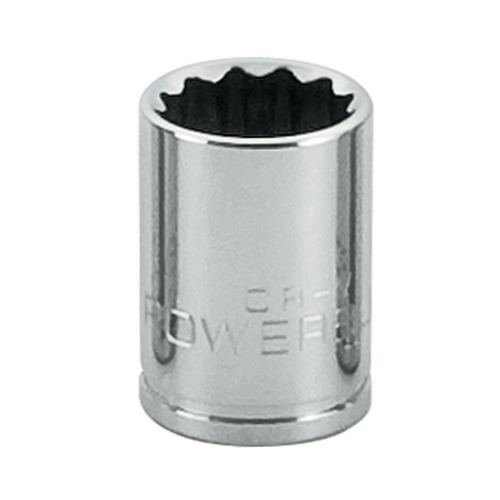 Powerbuilt 3/8in Drive 12 Pt. SAE Socket 1/2in - 641004