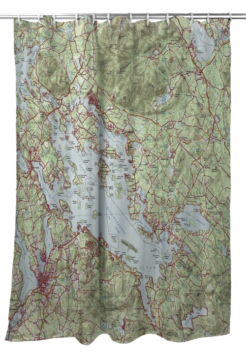 Betsy Drake SH967 70 x 72 in. Lake Winnipesaukee, NH Nautical Map 