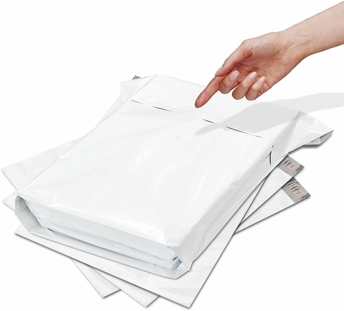 Pack of 25 XX-Large Gusseted Poly Mailers 24 x 21 x 6 White Shipping