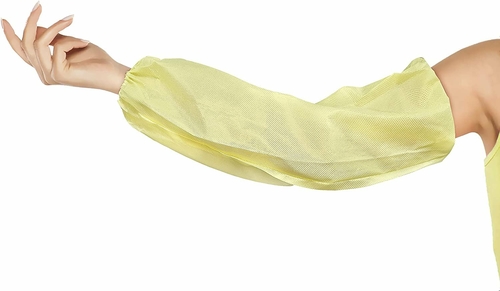 Disposable PP PE Sleeves 18". Pack of 20 (10 pairs) Yellow