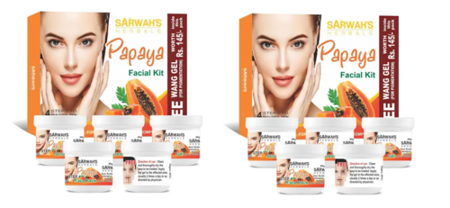 Papaya facial kit for Women's (Pack of 2)