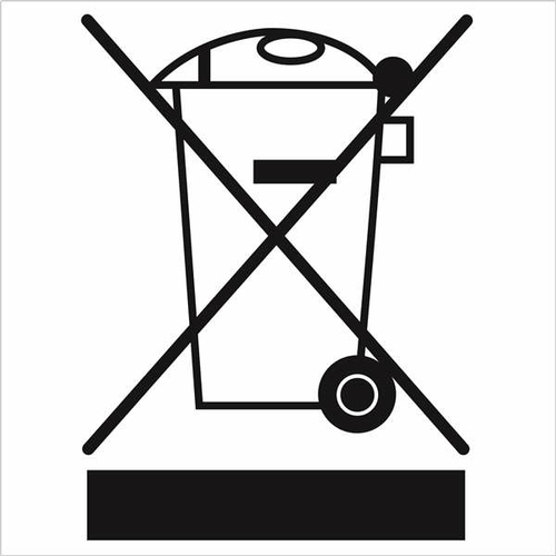 Tape Logic DL1379 1 x 1 in. - WEEE Regulated Labels, Black & White