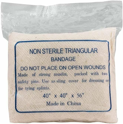 Dukal Triangular Bandages 40"x40"x56". Case of 240 Sling Bandages.