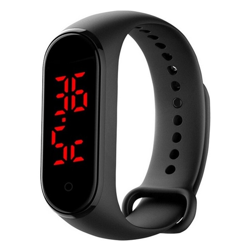 Activity Bangle Contact Thermometer 0,96" 90 mAh Bluetooth Black