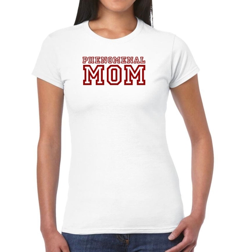 Womens Graphic T-shirt Phenomenal Mom Red Print