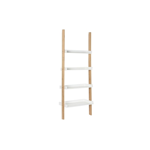 Shelves DKD Home Decor White Natural Bamboo MDF Wood 57 x 30 x 152 cm