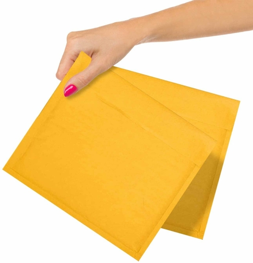 Pack of 10 Gold Kraft Bubble Padded Envelopes 7.25 x 7 Kraft Bubble