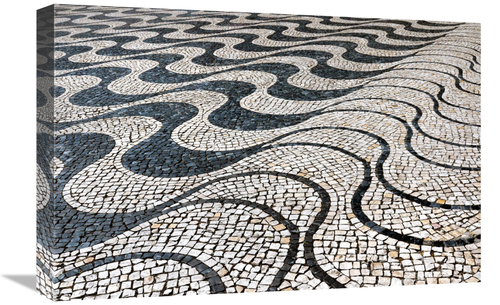 Global Gallery GCS-486633-22-142 22 in. Tile Waves Art Print - Vic Sch