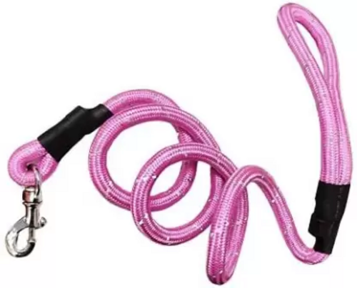 Nylon Black Strips Dog Chord Training Leash 140 cm Dog Strap Leash 