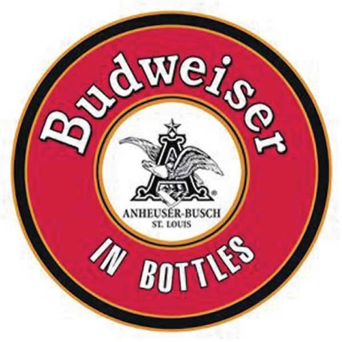 3 Inch Cloth Patch Budweiser In Bottles