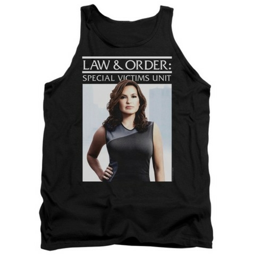Trevco L & O Svu-Behind Closed Doors Adult Tank Top, Black - 2X