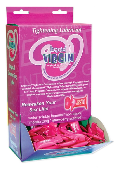 Liquid Virgin Contracting Lubricant 2cc Pillow  Packs 144 Piece Bowl