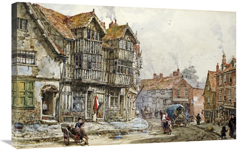 Global Gallery GCS-267074-36-142 36 in. Old Houses, Shrewsbury Art