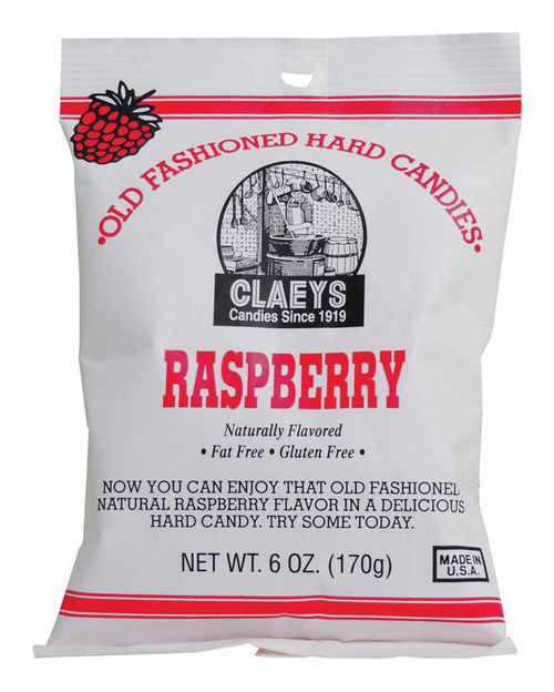Claeys 9607425 Old Fashioned Raspberry Hard Candy, 6 oz