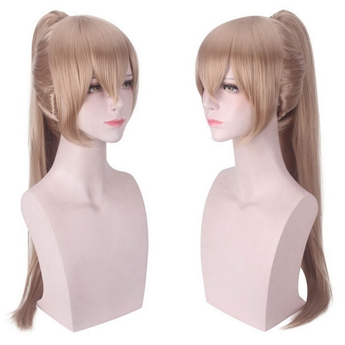 2019 Brown Blonde Long Straigt Cosplay Wig Anime