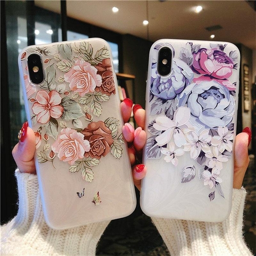 Roses and Cherry Blossom iPhone Case