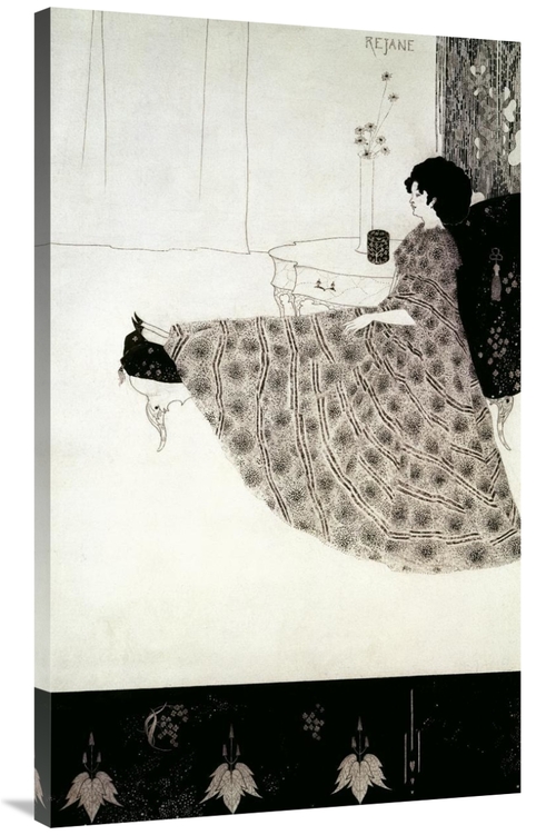 Global Gallery GCS-276684-44-142 44 in. Seated Woman Art Print - Aubre