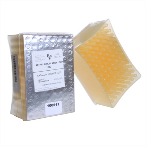 Bio Plas 7000 1L Astral Inoculation Loop - Yellow - Sterile - 96 Per