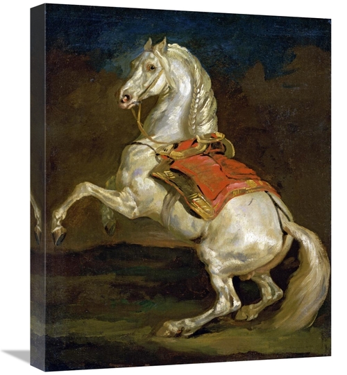 Global Gallery GCS-277679-22-142 22 in. Rearing Horse - Cheval Cabre A