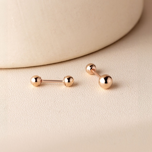 14K (58.5%) SOLID GOLD BALL PIERCING