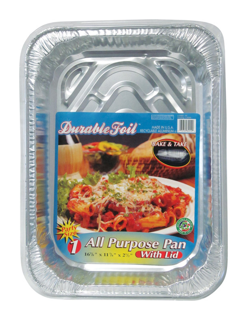Home Plus 6392120 11.87 x 16.62 in. Durable Foil All Purpose Pan with 