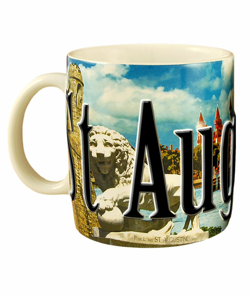 Americaware SMSTA02 St. Augustine 18 oz Full Color Relief Mug