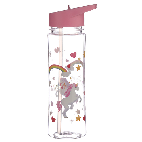 Reusable Unicorn Rainbow 550ml Bottle