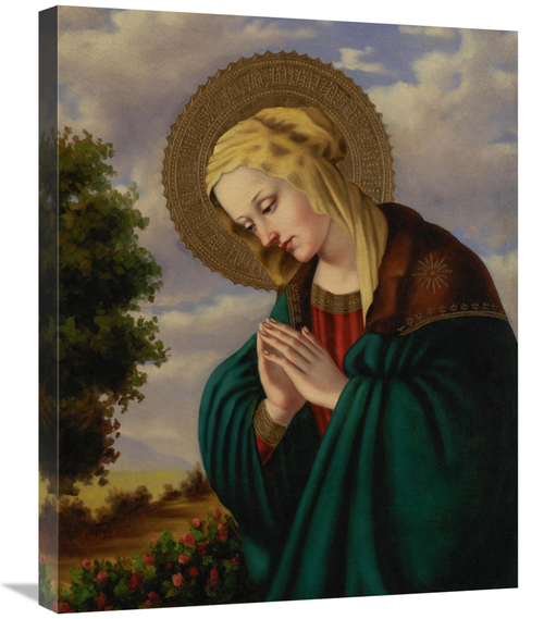 Global Gallery GCS-132559-2228-142 22 x 28 in. Madonna in Prayer Art P