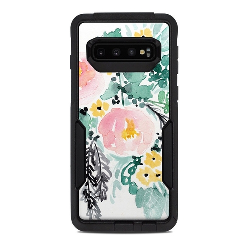 DecalGirl OCS10-BLUSHEDFLOWERS OtterBox Commuter Samsung Galaxy S10 Ca