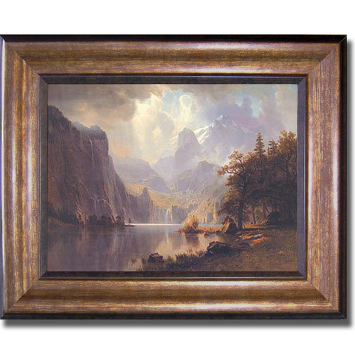 Artistic Home Gallery 1114580BR In The Mountains By Bierstadt Premium 