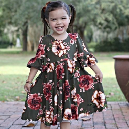 Girl Baby Flower Party Dress Tulle Gown Princess