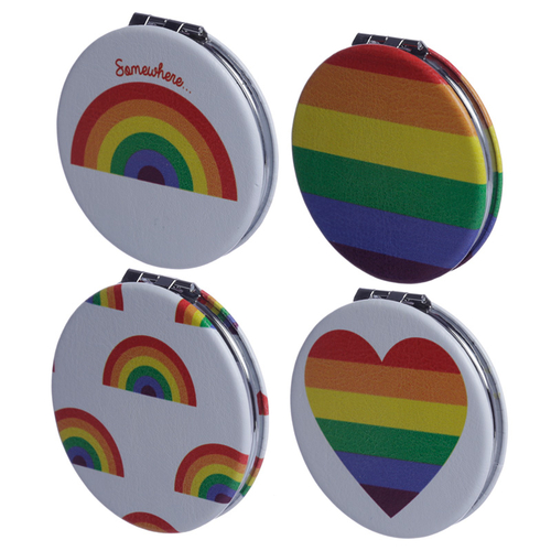Fun Collectable Somewhere Rainbow Compact Mirror