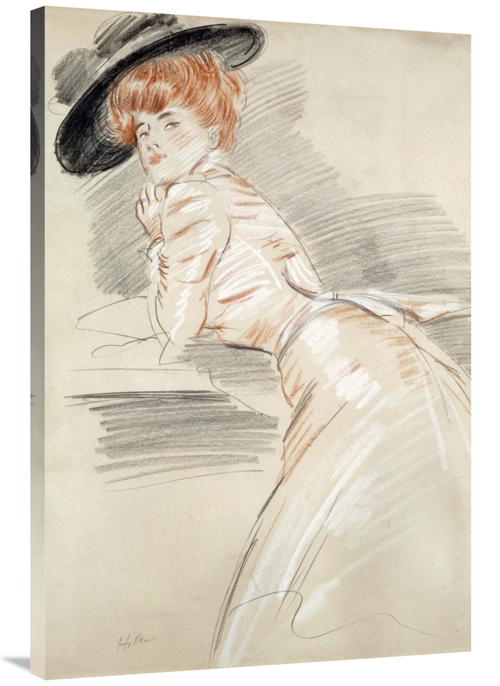 Global Gallery GCS-266518-40-142 40 in. Madame Helleu in a Hat Art Pri