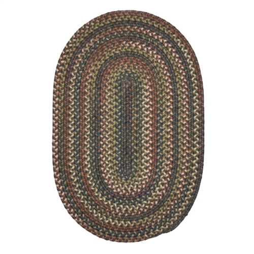 Colonial Mills Rug CV19R048X072 4 x 6 ft. Cedar Cove Braided Rug  Gray