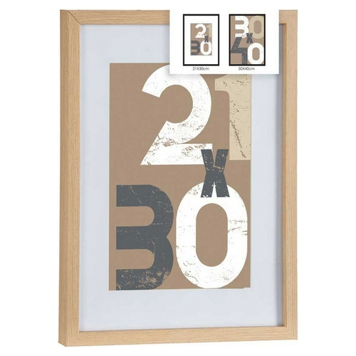 Wall photo frame Light brown Natural MDF Wood (32,5 x 2,5 x 42,5 cm)