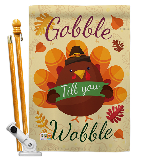 Breeze Decor BD-TG-HS-113063-IP-BO-D-US17-BD 28 x 40 in. Gobble Till Y